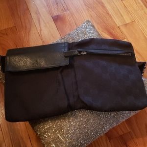 Authentic black Gucci belt bag